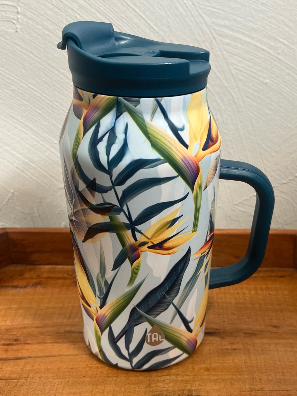 TAL Stainless Steel 40oz  Basin Water Bottle Leak Proof Hydration Green Jungle